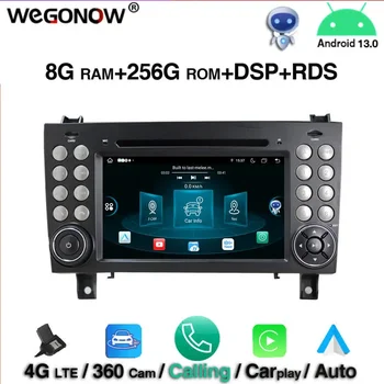 Carplay 360 DSP камера Android 13,0 8 GB 256 GB 8 ядрени Wifi BT5.0 RDS радио GPS Карта плейър, за да Benz R171 W171 Benz SLK R171 SLK200