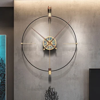 Творчески безшумни стенен часовник с Модерен дизайн, големи декоративни кръгли стенни часовници, необичаен декор, модерен дизайн на интериора.