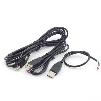 0,3/1/2 м DIY Micro USB-A Plug 4-Пинов Проводник на Кабел За Предаване на Данни Конектор удължителен кабел Адаптер за USB-Вентиляторных Устройства L19