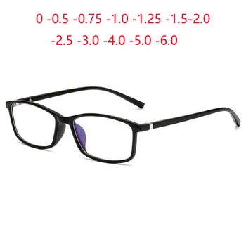 1.56 Асферичните Лещи, Предписани Очила на Жените и Мъжете TR90 Квадратно Прозрачно Огледало Индивидуални Точки В Прозрачна Черна Рамка