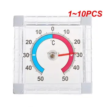 1 ~ 10ШТ Домакински аналогов точен термометър-влагомер За прозорци, вътрешна, външна стена, оранжерии, градина, дом