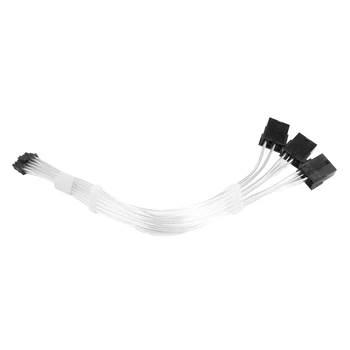 1 Бр Кабел Pcie 5.0 От 16Pin (12 + 4) до 3X8pin захранващ Кабел Удлинительный кабел за захранване Mini 12 + 4-Пинов Конектор за серия Rtx3080ti