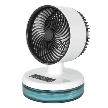 1 Брой Мини-Електрически Вентилатор За Начало На Работния Плот Настолен Вентилатор За Пръскане На Спрей Преносим Мини-Вентилаторът За Овлажняване
