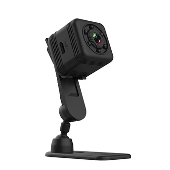 1 комплект Мини-Камера, С Водоустойчив Капак HD Smart Night Vision Indoor Security Camera Remote View Camera Черен