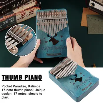 1 комплект Пиано за палеца, висококачествени дървени музикални инструменти Mbira, комбинация на пиано за пръсти, Подаръци за деца, Джобно пиано Mbira