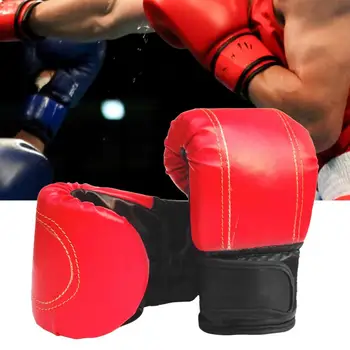 1 Чифт боксови ръкавици с регулируема пропускливост на въздуха, висока еластичност, фина работа, ергономичен дизайн и ръкавици за възрастни, за занимания във фитнеса