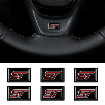 10шт 3D Епоксидни Автомобилни Стикери Икона Емблема за Декорация Стикери Автостайлинг За Ford Focus ST Mk2 Fiesta Mk3 Рейнджър 
