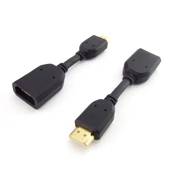 11 см. мини-HDMI-съвместим удлинительный кабел от мъжа към жената за HD-tv, LCD лаптоп, датчик с възможност за регулиране, под всякакъв ъгъл, разширен конектор