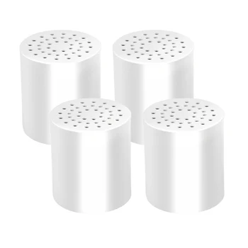 15-ступенчатые универсални касети за филтриране на водата в банята (4 опаковки) се Отстранява хлор, микроорганизми и твърда вода - подмяна на