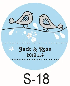 150 бр./лот персонални конфетная стикер favor sticker за сватба булката душ украса на сватбени партита малък кръг S18