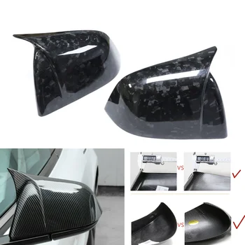 2 бр. калъф за външно огледало за кола, калъф за обратно виждане, допълнителен калъф, изработени от въглеродни влакна за Tesla Model Y 2020-2023