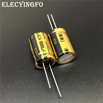 2 елемента/10шт 10000 uf 6.3 В NICHICON Серия FW 16x25 6 мм.3V10000uF Аудио Алуминиеви Електролитни кондензатори