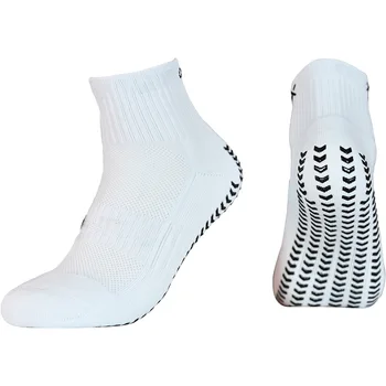 2 чифта професионални футболни чорапи, на дъното за кърпи, Силиконови мини дишащи спортни чорапи, мъжки футболни спортни аксесоари
