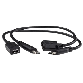 200шт USB 3.1 Type C за мъже и Mini Usb за жени, Зарядно Устройство, Конвертор, Кабел за пренос на данни, Кабел, адаптер