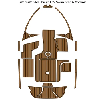 2010-2013 Malibu 23 LSV, крака за плуване, кокпит, лодка от изкуствена пяна EVA, паркет от тиково дърво