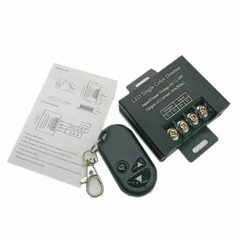 3-ключ безжични радиочестотни дистанционно управление, модул led лента, радиочестотни единния димер 12-24V20A, контролер с висока мощност