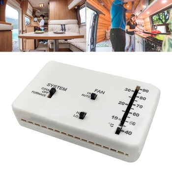 3106995.032 Смяна на аналогов термостат RVs за Dometic (само охлаждане /печка) Бели пластмасови заграждения