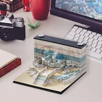 3D Хартия За Въздушен Замък 3D Art Hary Custom Block Note Подарък на Приятел Офис Училищен Инструмент 2023 Скъпа Книга