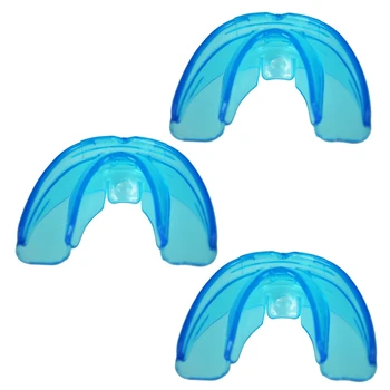 3X Синя капповая защита за защита на венците от бруксизъм/ естествена светлина чрез стриване зъбите / Бърза доставка