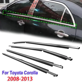 4шт Защитно уплътнение за странично стъкло на превозното средство за Toyota Corolla 2008-2013