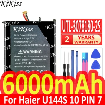 6000 mah KiKiss Мощна Батерия UTL-3078180-2S UTL30781802S За Батерии на Лаптопи Haier U144S 10 PIN 7 Lines