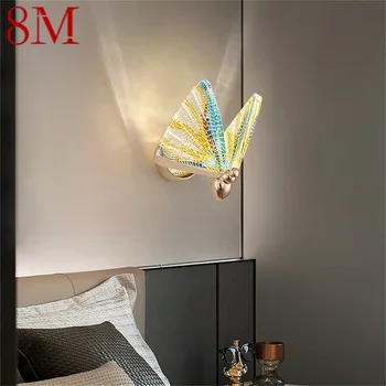 8-метрова стена тела Nordic Creative Butterfly, аплици, модерни led лампи, осветителни тела за украса на дома
