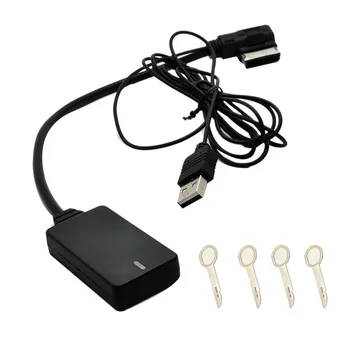 AMI MMI MDI Безжичен кабел-адаптер Aux Bluetooth Аудио Музика Авто Bluetooth за Audi A3 A4 - 2/3 / 3G