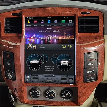 Android 12 2 Din За Nissan Patrol Y61 2004-2019 8 + 128 Г Авто Радио Мултимедиен Плейър Авто Стерео GPS Navi Главното Устройство DSP Carplay