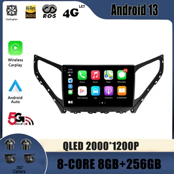 Android 13 за Hyundai Azera 2014 - 2015 Авто радио, мултимедиен плейър, навигация 4G GPS Без 2din, 2 din dvd