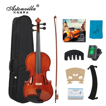 Astonvilla VA-35 Набор от виоли, за виола с смърч панел 4/4 с футляром и аксесоари Професионален струнен музикален инструмент Виола за изпълнения