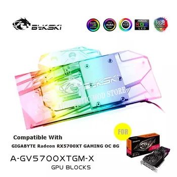 Bykski A-GV5700XTGM-X, Водоблок AMD GPU с пълно покритие За видеокартата GIGABYTE Radeon RX5700XT GAMING OC 8G, Поддръжка на СИНХРОНИЗАЦИЯ на VGA-охладителя