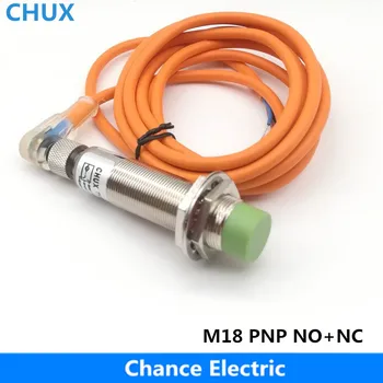 CHUX M18 Разстояние 8 мм PNP NO + NC IM18-8-DPC-C С Извит Конектор Индуктивен Преминете Сензори Сближаване