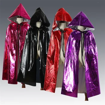 Cosplay-костюм на магьосник-вампир за момичета и момчета, модерен кралят черно наметало с качулка за Хелоуин, детска нови дрехи от 3 до 10 години