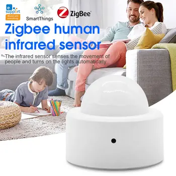 eWeLink Zigbee3.0 Датчик за Движение PIR IR Автоматизация Инфрачервен Детектор на Човешкото Тяло Безжична Сигурност Smart Life Home Алекса Compatibl