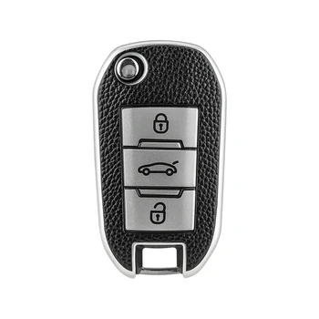 GORBIN Кожен Калъф За Ключове на Колата, Защитната Обвивка За Peugeot 3008 208 308 RCZ 508 408 2008 407 307 4008 Аксесоари за Citroen