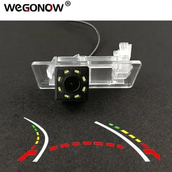 HD Безжична Автомобилна CCD Камера за Обратно виждане Fisheye 4 8 12 led динамичен За VW Passat Sagitar Gran Lavida Jetta, Skoda Yeti Rapid Superb 13/15