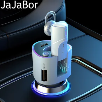 JaJaBor TWS Безжична Слушалка Автомобилен MP3 Плейър, Слушалки QC3.0 PD 36 W USB C Бързо Зареждане Зарядно Устройство, Bluetooth Хендсфри Комплект за Кола