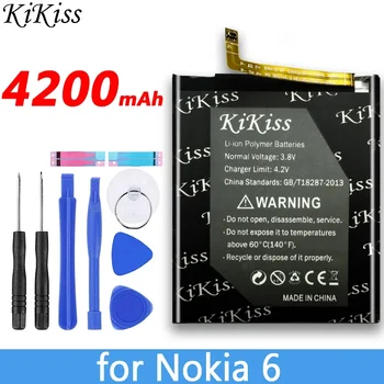 KiKiss HE316 4200 mah За Nokia 6 nokia6 N6 TA-1000 TA-1003 TA-1021 TA-1025 TA-1033 TA-1039 Смарт Батерия за мобилен телефон
