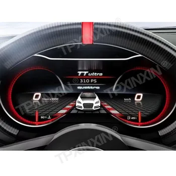 LCD екран за Audi TT 06-09 автомобилен LCD уред интелигентна цифрова таблото Виртуален мултимедиен клъстер резервни Части за LCD за измерване на скоростта