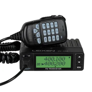 LEIXEN UV998 Мини Мобилно Радио 25 W двойна лента 70 см 2 М VHF UHF APRO Scrambler Аларма и Софтуерен Кабел Любителски Радиостанции