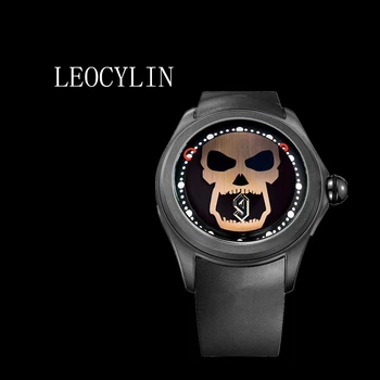 LEOCYLIN Автоматични механични часовници Водоустойчиви нажежен за мъжки Ръчен часовник от неръждаема стомана 316L Relogio Masculino часовници подарък