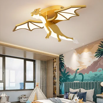Nordic home decoration salon декор спални dragon умни led крушки за стаите в Тавана лампа, с регулируема яркост lamparas вътрешно осветление