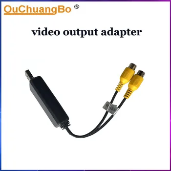Ouchuangbo USB Конектор облегалката за глава Монитор Задни Развлекателен Дисплей Адаптер видео изход RCA Интерфейс за Android Multimedia