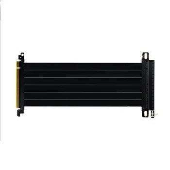 PCI-E 16X 3.0 180 градуса, удължител за графична карта PCI-E, мрежов адаптер карти, пълна скорост и стабилност 15 см
