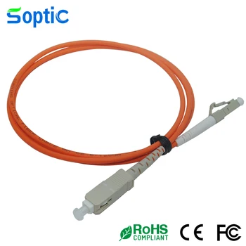 SC/UPC-LC/UPC Многорежимен симплексный оптичен пач кабел 62,5/125 микрона дължина 3 метра-3.0 мм, пач-кабел фк
