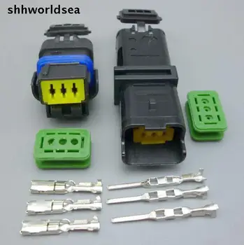 shhworldsea 5/30/100 комплекти от 3-пинов конектор 1,5 мм сензор за температура на водата, щекер температурен сензор за кола за VW, BMW, за Buick.
