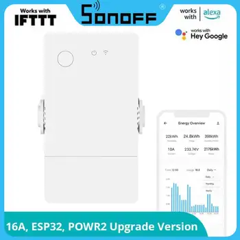 SONOFF POW Origin 16A Smart Power Meter Switch Защита от претоварване, релета, прекъсвачи, Наблюдение на енергия за Алекса Google Home