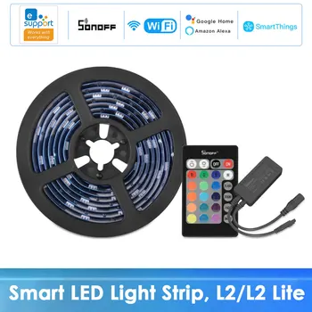 Sonoff Strip L2 Lite Smart Led Light Strip 5 М RGB Led Рязане на лента Работи с Ewelink Алекса Echo Google Smartthings Alice
