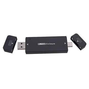 SSD-диск M. 2, корпус на твърдия диск USB Type 3.1 на C, корпус външен твърд диск за 2230 2242 за Windows / Linux