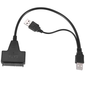 USB 2.0 към IDE SATA S-ATA 2,5 /3,5-инчов Адаптер за твърд диск HDD/SSD лаптоп, Кабел конвертор на твърдия диск